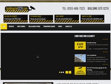 Tablet Screenshot of buildingsitecctv.com